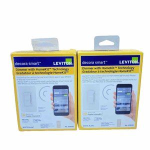 2 Leviton Dimmer With HomeKit Technology Works With Apple HomeKits 2 Units New